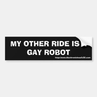 MEINE ANDERE FAHRT IST EIN HOMOSEXUELLER ROBOTER, AUTOAUFKLEBER