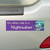 Meine andere Fahrt ist ein Nightsaber Autoaufkleber (Auf Auto)