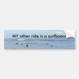 MEINE andere Fahrt ist ein Surfbrett Autoaufkleber