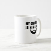 Meine andere Fahrt ist sein Bart-Motorradbart Kaffeetasse (VorderseiteRechts)