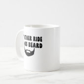Meine andere Fahrt ist sein Bart-Motorradbart Kaffeetasse (Vorderseite Links)