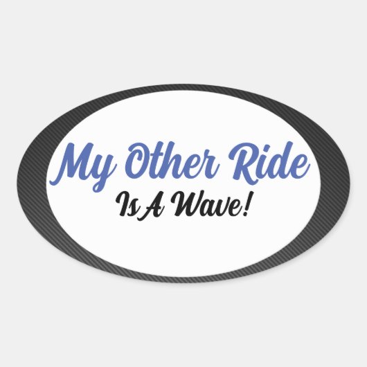 Meine andere Fahrt Ovaler Aufkleber (Vorderseite)