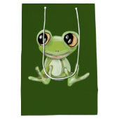 Meine andere Green Frosch Friend Medium Geschenkta Mittlere Geschenktüte (Rückseite)