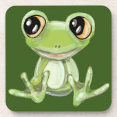 Meine andere grüne Frosch-Friend-Getränkekappe Getränkeuntersetzer (Vorderseite)