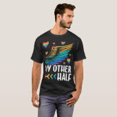 Meine andere Hälfte LGBTQ+ Paar passt zum Schwulen T-Shirt (Vorne ganz)