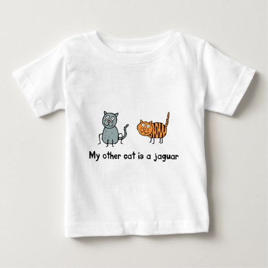 Meine andere Katze ist Jaguar Baby T-shirt (Vorderseite)