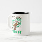 Meine andere Mutter ist die ökologische Natur Zweifarbige Tasse (Vorderseite Links)