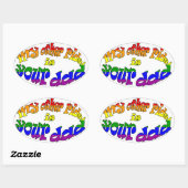 Meine andere Reise ist dein Vater-Aufkleber Ovaler Aufkleber (Blatt)