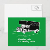 MEINE ANDERE REISE IST EIN BEWEGENDER LKW POSTKARTE (Vorne/Hinten)