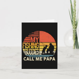 Meine Angelbuddies nennen mich Papa Shirt Vatertag Karte