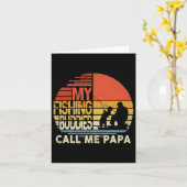 Meine Angelbuddies nennen mich Papa Shirt Vatertag Karte (Gelbe Blume)