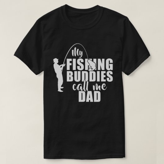 Meine Angelbuddies nennen mich Vater-Geschenke T-Shirt (Design vorne)