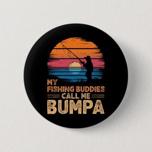 Meine Angelkumpels nennen mich Bumpa Retro Vintage Button
