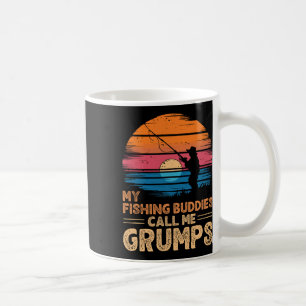Meine Angelkumpels nennen mich Grumps Retro Vintag Kaffeetasse