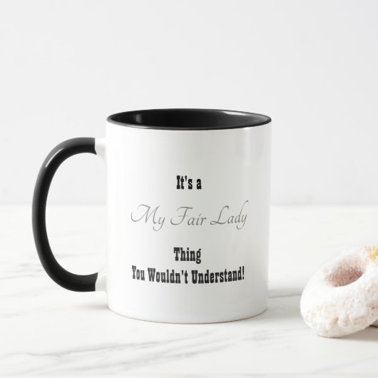 Meine angemessene Dame Mug Tasse (Mit Donut)