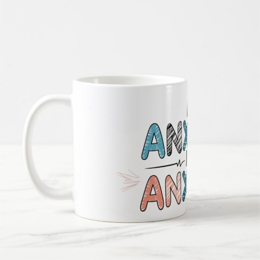 Meine Angst hat Angst Kaffeetasse (Links)