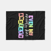 Meine Angst hat Angst Monat für Monat psychische G Fleecedecke (Vorderseite (Horizontal))