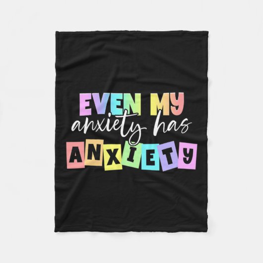 Meine Angst hat Angst Monat für Monat psychische G Fleecedecke (Vorderseite)