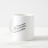 Meine Angst pflückt meine Outfits Kaffeetasse (Vorderseite Links)