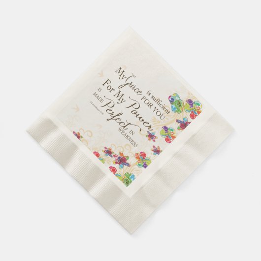 Meine Anmut ist ausreichend Serviette (Ecke)