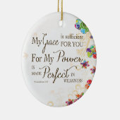 Meine Anmut reicht dir aus Keramikornament (Rechts)