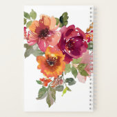 Meine anmutige rosa Blütenzeitung Lob & Gebetszeit Notizblock (Rückseite)