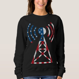 Meine Antenne ist größer als deine Nerdy Ham Radi Sweatshirt