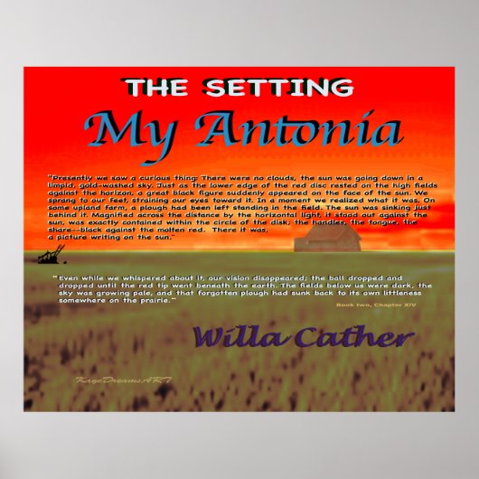 Meine Antonia-Einstellung Poster (Vorne)