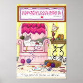 Meine Arbeit hier ist beendet Poster (Vorne)