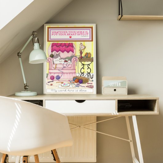 Meine Arbeit hier ist beendet Poster