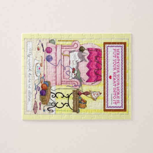 Meine Arbeit hier ist erfolgtes Puzzlespiel Puzzle (Horizontal)