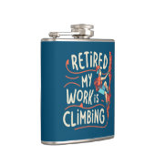 Meine Arbeit ist das Klettern von glühenden Linien Flachmann (Rechts)