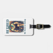 Meine Arbeit ist Fahrradfahren müde Gepäckanhänger (Vorderseite horizontal)