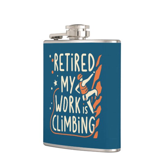 Meine Arbeit ist klettern Flachmann (Links)