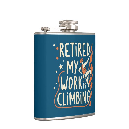 Meine Arbeit ist klettern Flachmann (Rechts)