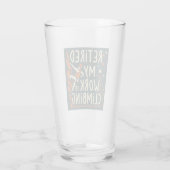 Meine Arbeit ist klettern Glas (Rückseite)