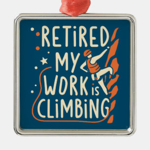 Meine Arbeit ist klettern Ornament Aus Metall