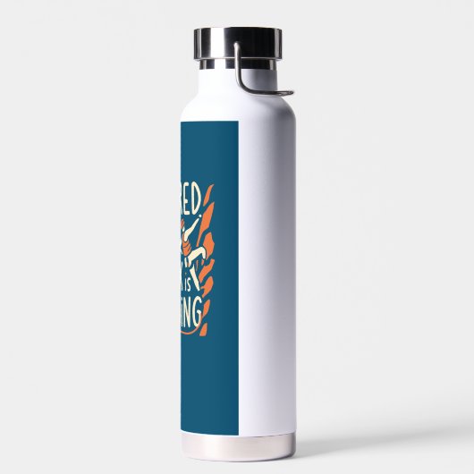 Meine Arbeit ist klettern Trinkflasche (Links)