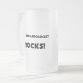 MEINE Archäologe FELSEN! Mattglas Bierglas (Vorderseite Links)