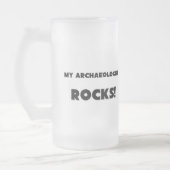 MEINE Archäologe FELSEN! Mattglas Bierglas (Links)