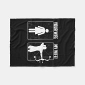 Meine Archery Ehefrau - Bow Hunting Girl Archer Co Fleecedecke (Vorderseite (Horizontal))