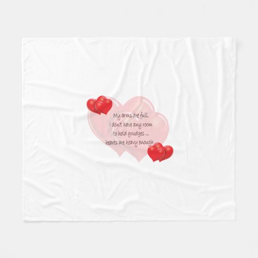 Meine Arme sind voll Fleecedecke (Vorderseite (Horizontal))