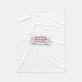 Meine Arme sind voll Fleecedecke