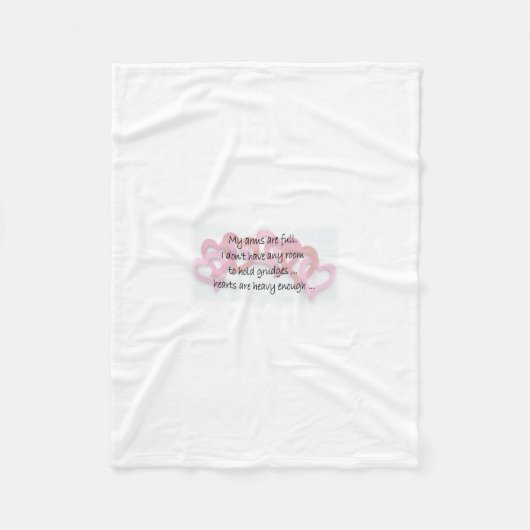 Meine Arme sind voll Fleecedecke (Vorderseite)