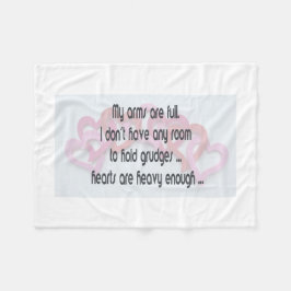 Meine Arme sind voller Fleecebanket Fleecedecke