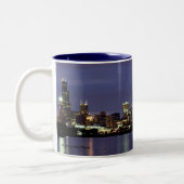Meine Art der Stadt Zweifarbige Tasse (Links)