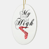 Meine Art des Hochs… Ferse Keramikornament (Links)