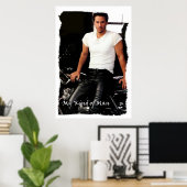 Meine Art Mann Keanu reeves Biker auf schwarz und Poster (Heimbüro)