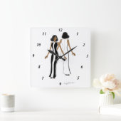 Meine Art-Square-Wall-Uhr in Mode Quadratische Wanduhr (Zuhause)