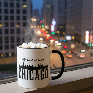 Meine Art Stadt Chicago City Skyline, Personalisie Tasse